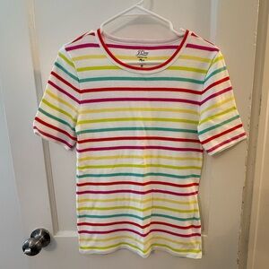 J. Crew Women’s Multicolor Striped Tee